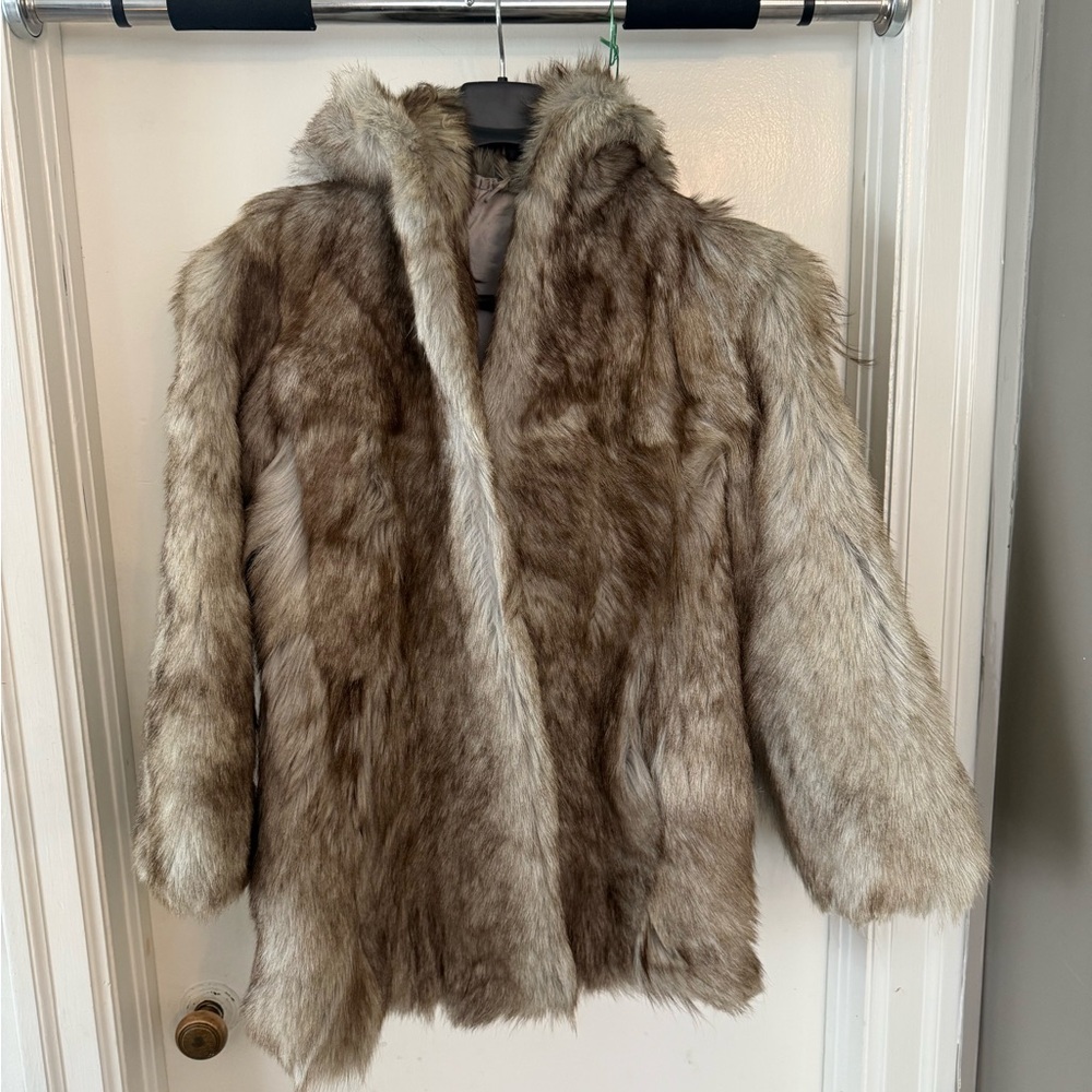 Women’s Grey Fur Coat - Brown